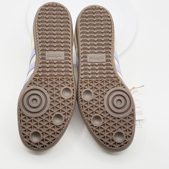 Adidas Samba OG W Leather Size 9 Womens Cream/Violet/Sand JI2678 - Picture 4 of 12